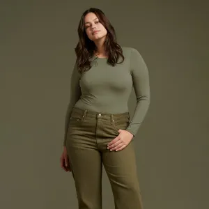 Seamless Long Sleeve Shirt | Olive