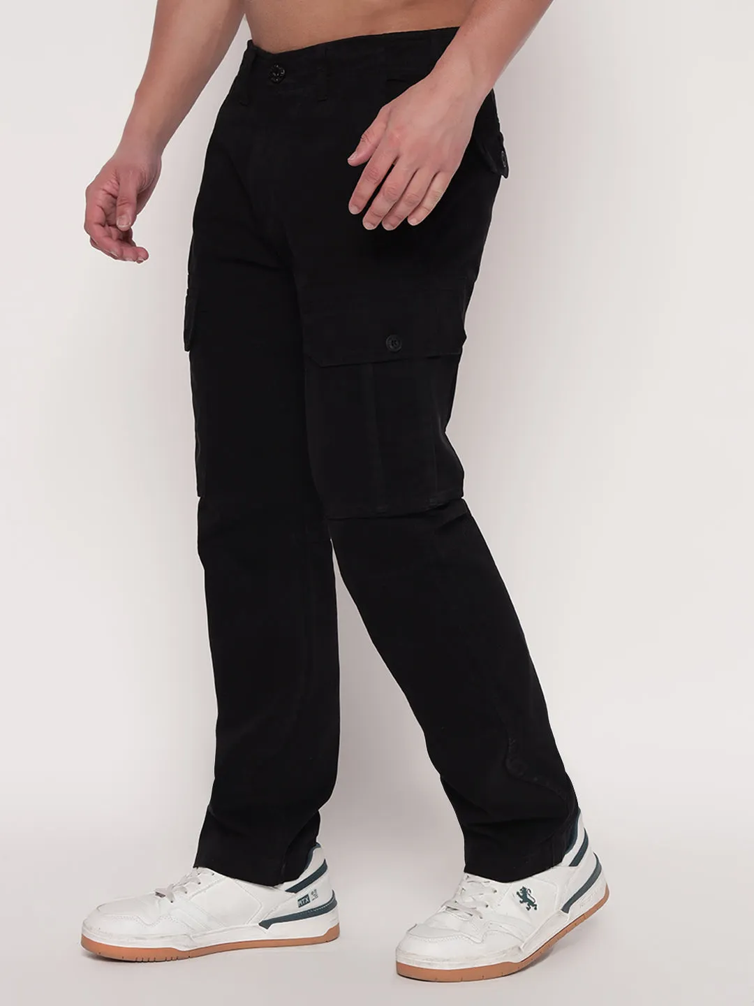 SJ VINTAGE BLACK WASH CARGO