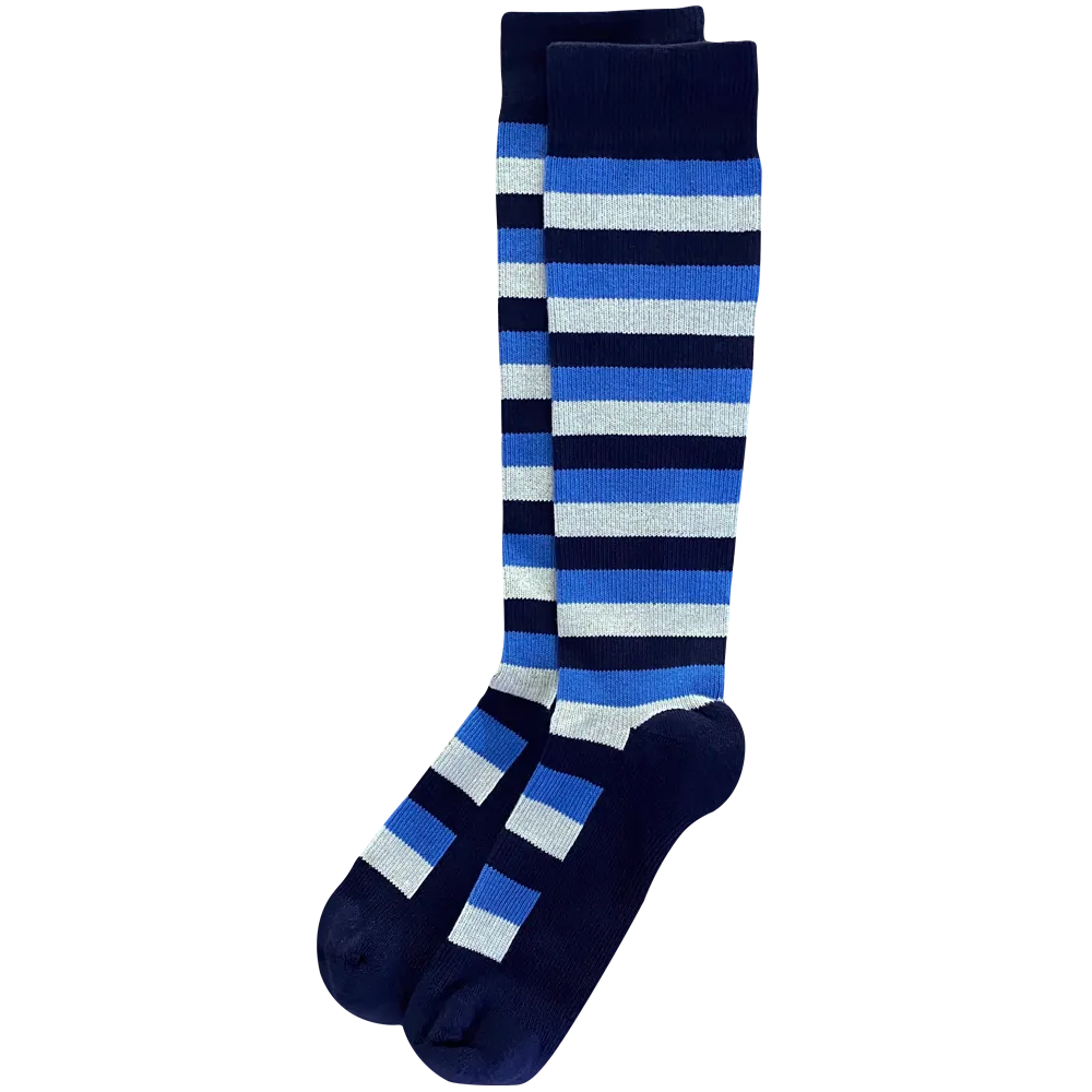 Sky Blue 3-pack of American Made 15-20mmHg OTC Compression Socks