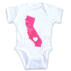 Sol Baby California Love White/Pink Bodysuit