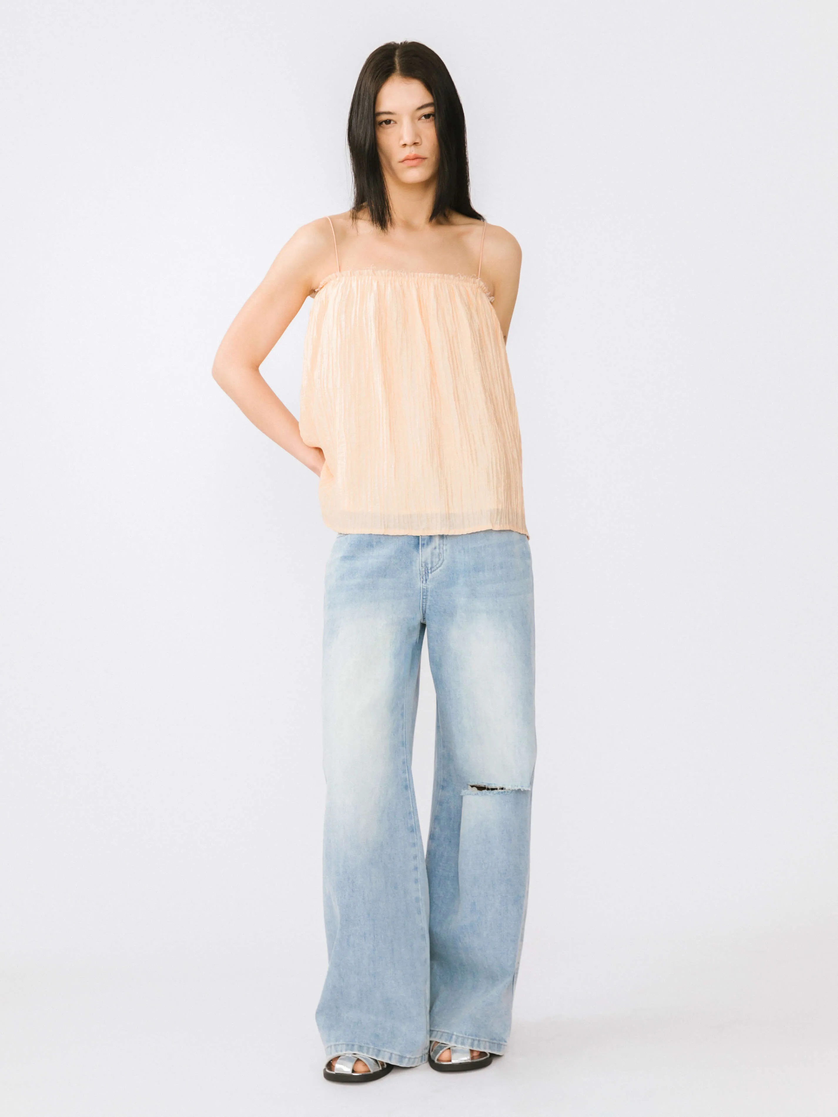 Spaghetti Strap A-line Top