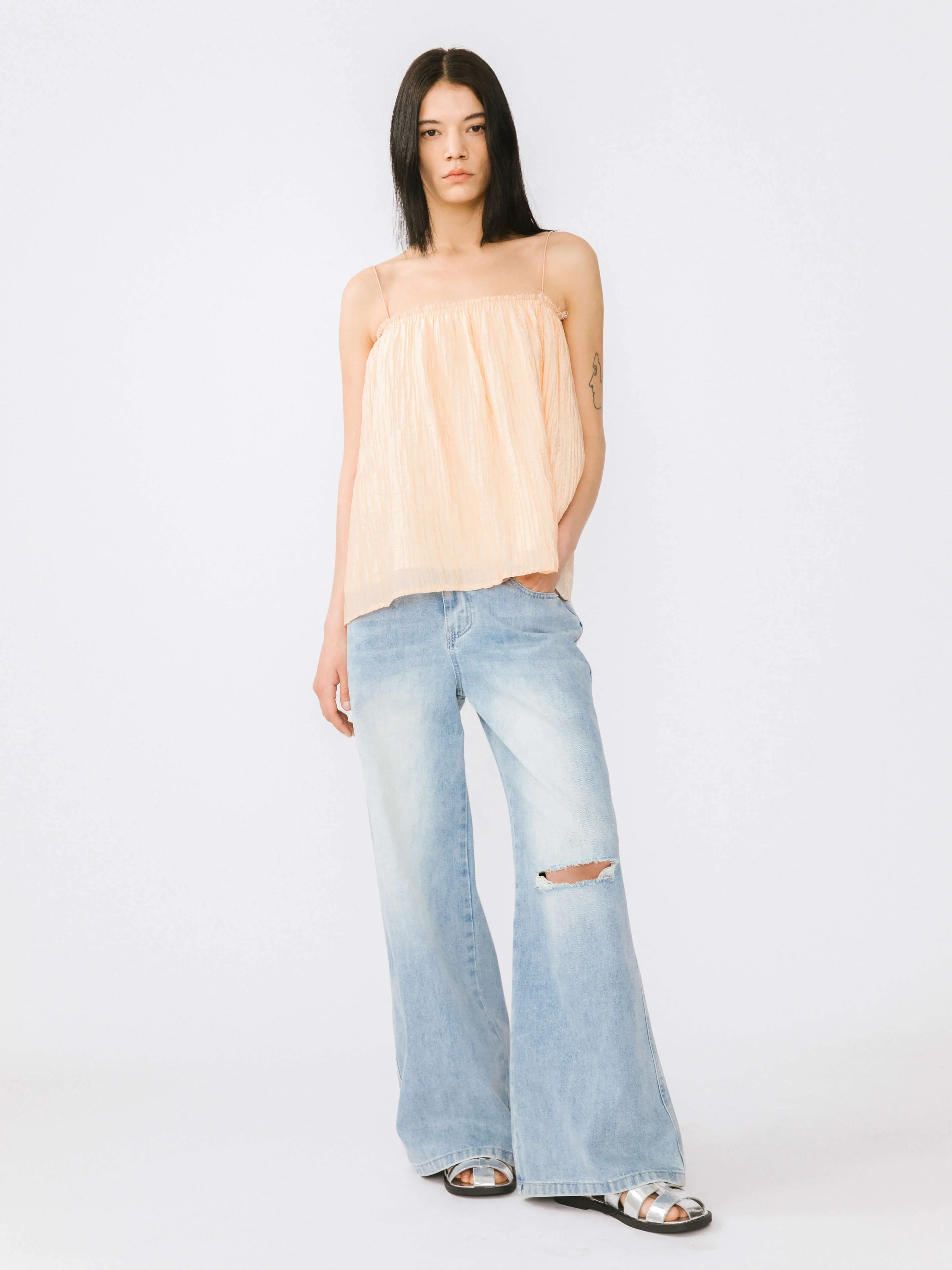Spaghetti Strap A-line Top