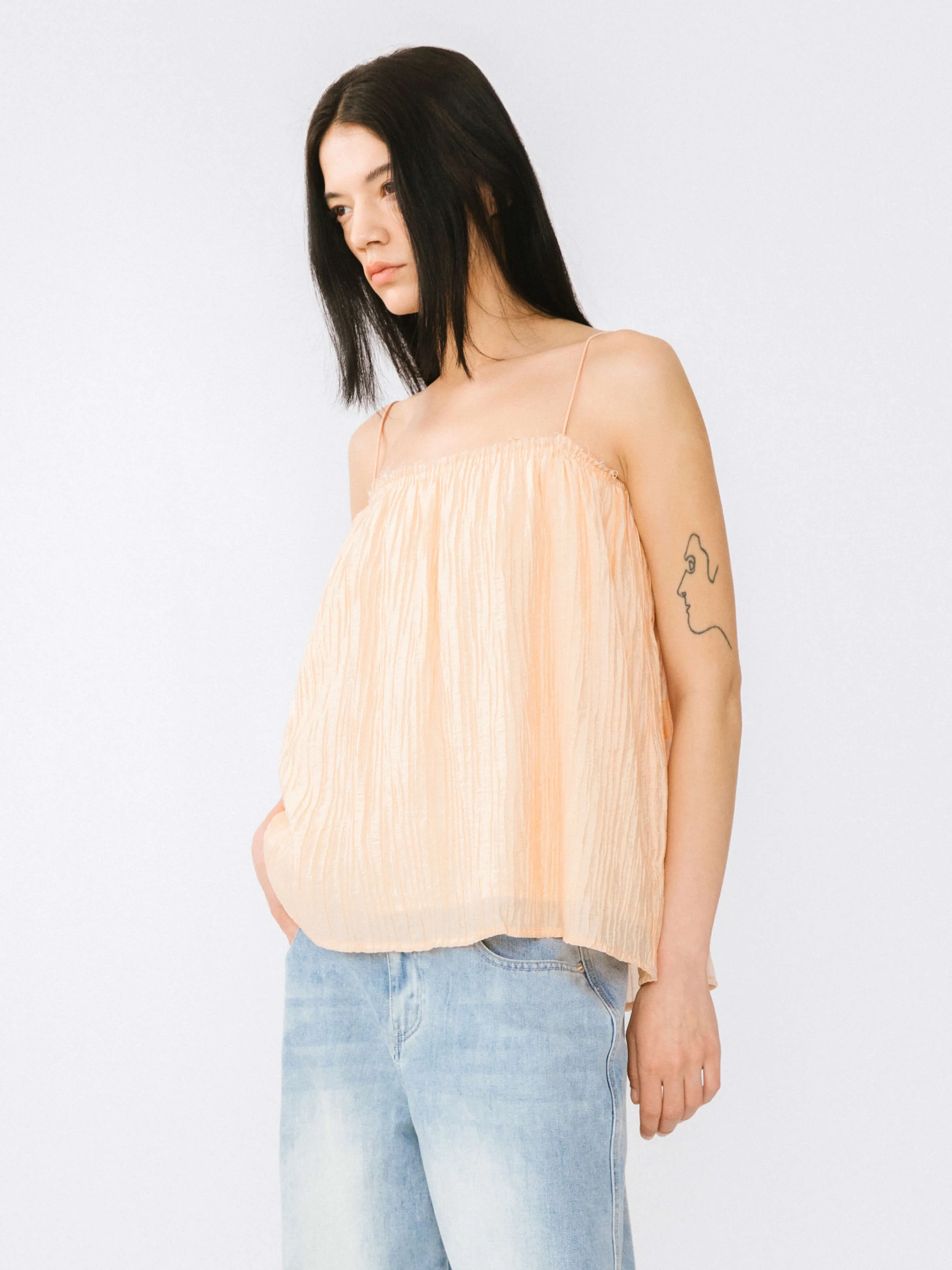 Spaghetti Strap A-line Top