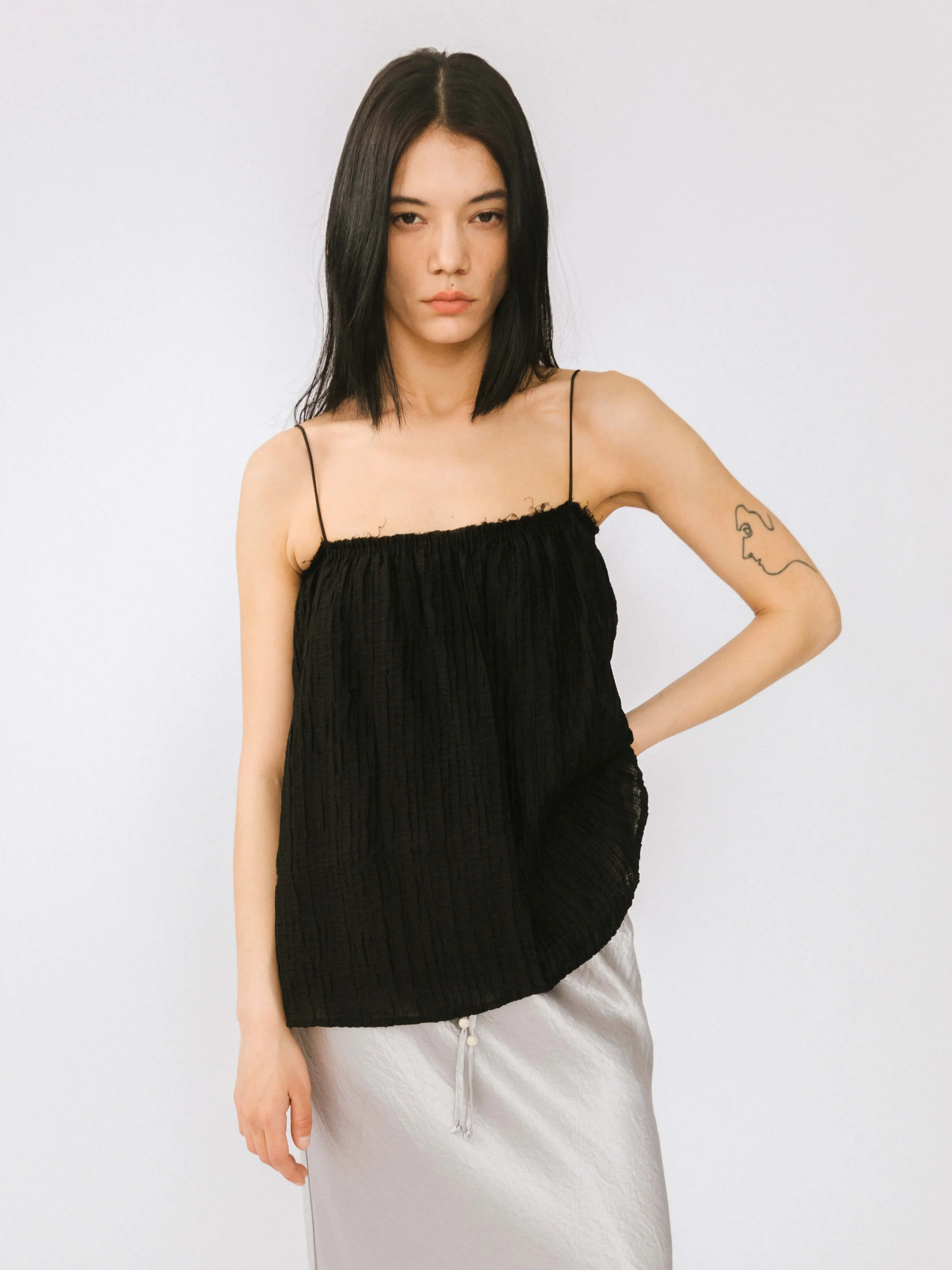 Spaghetti Strap A-line Top