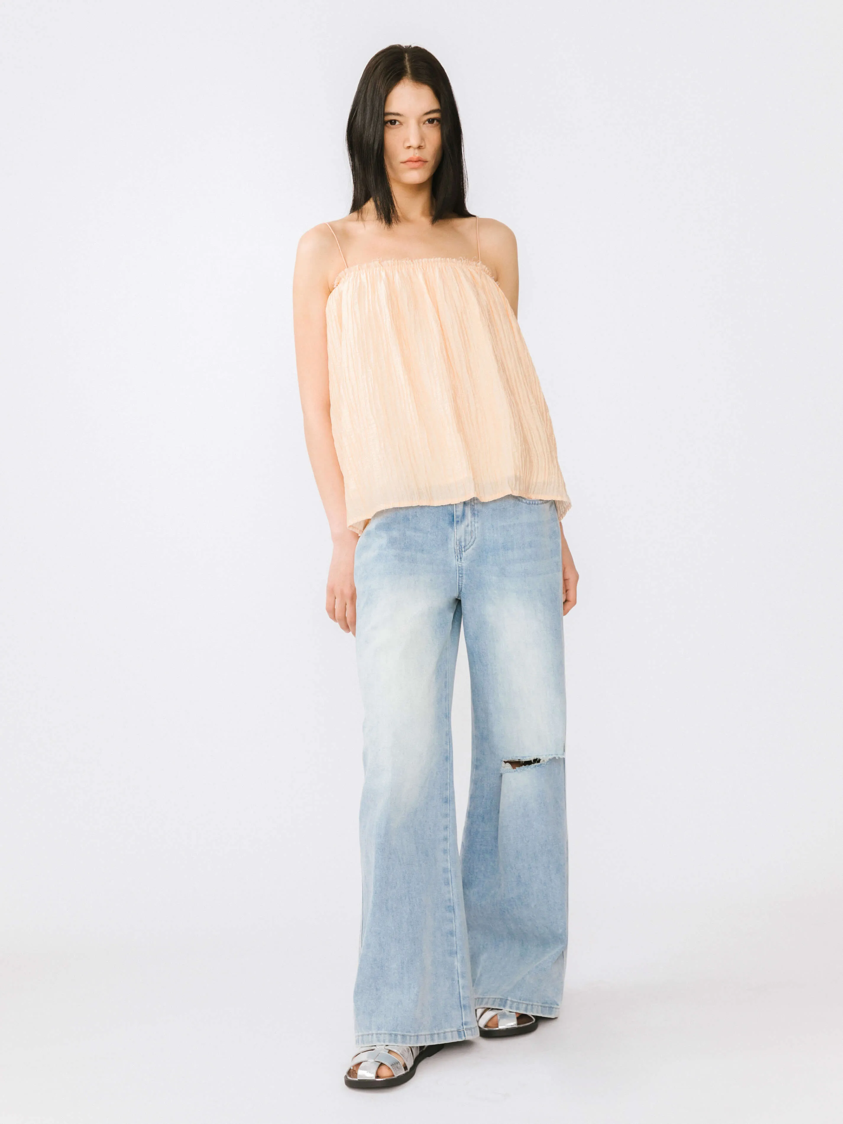 Spaghetti Strap A-line Top