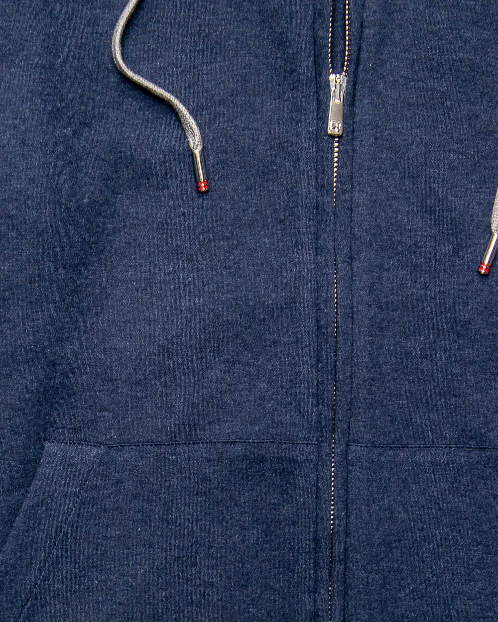 Steel Blue Zip Hoodie