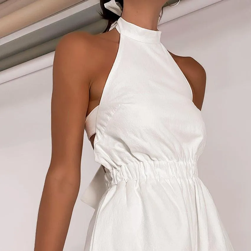 Summer Halter Neck Romper — Cute Rompers For Women
