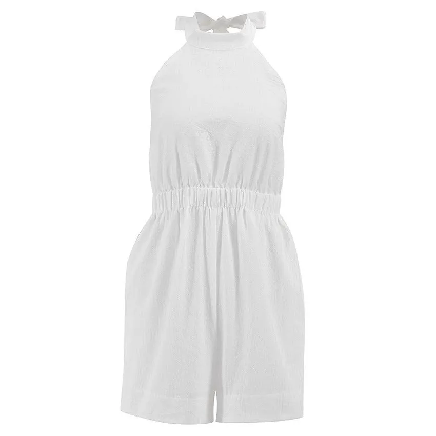 Summer Halter Neck Romper — Cute Rompers For Women