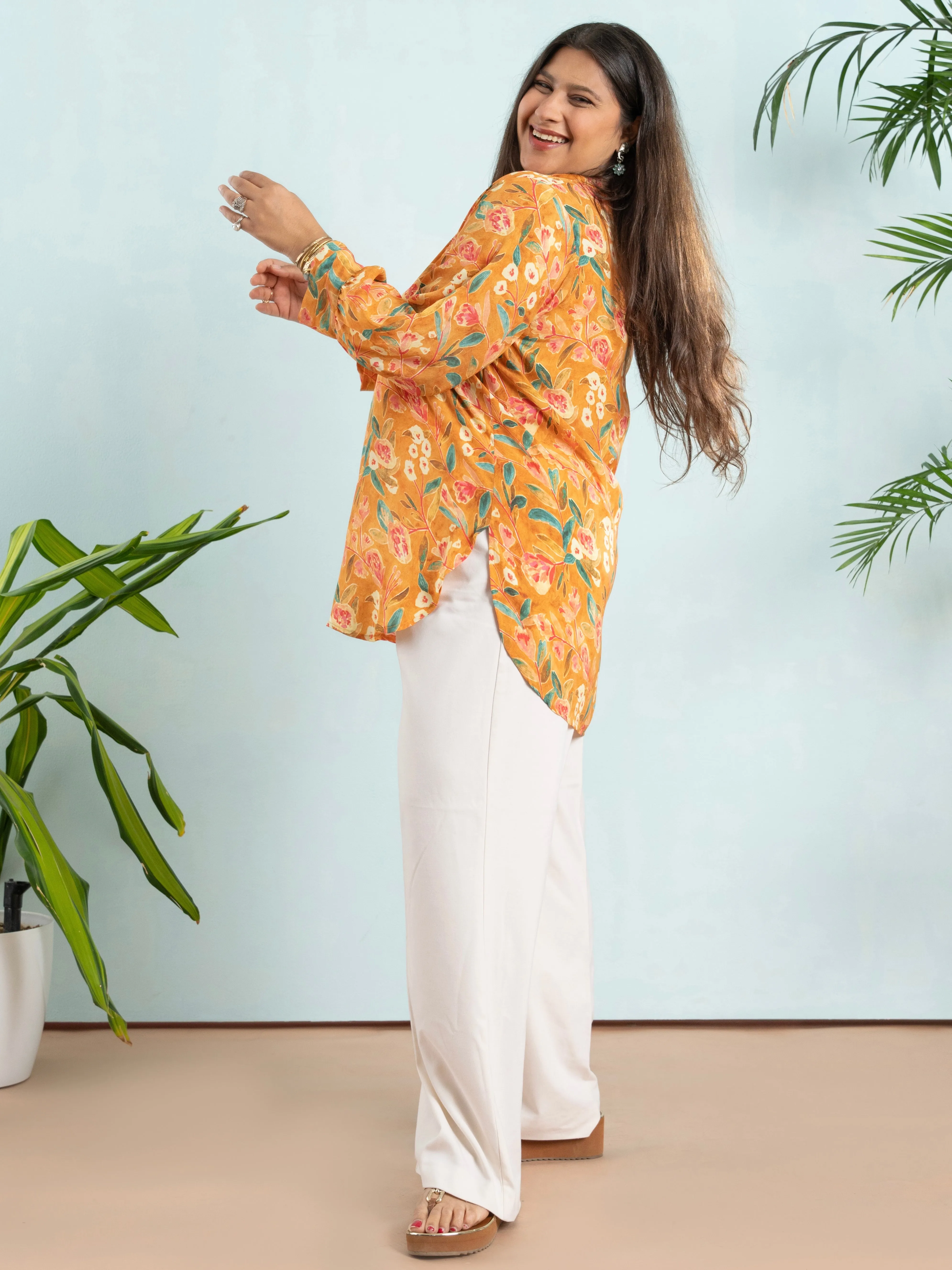 Sunshine Bloom Shirt Tunic
