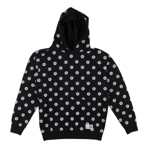Tali-Dot Pullover Hoodie - Black/White