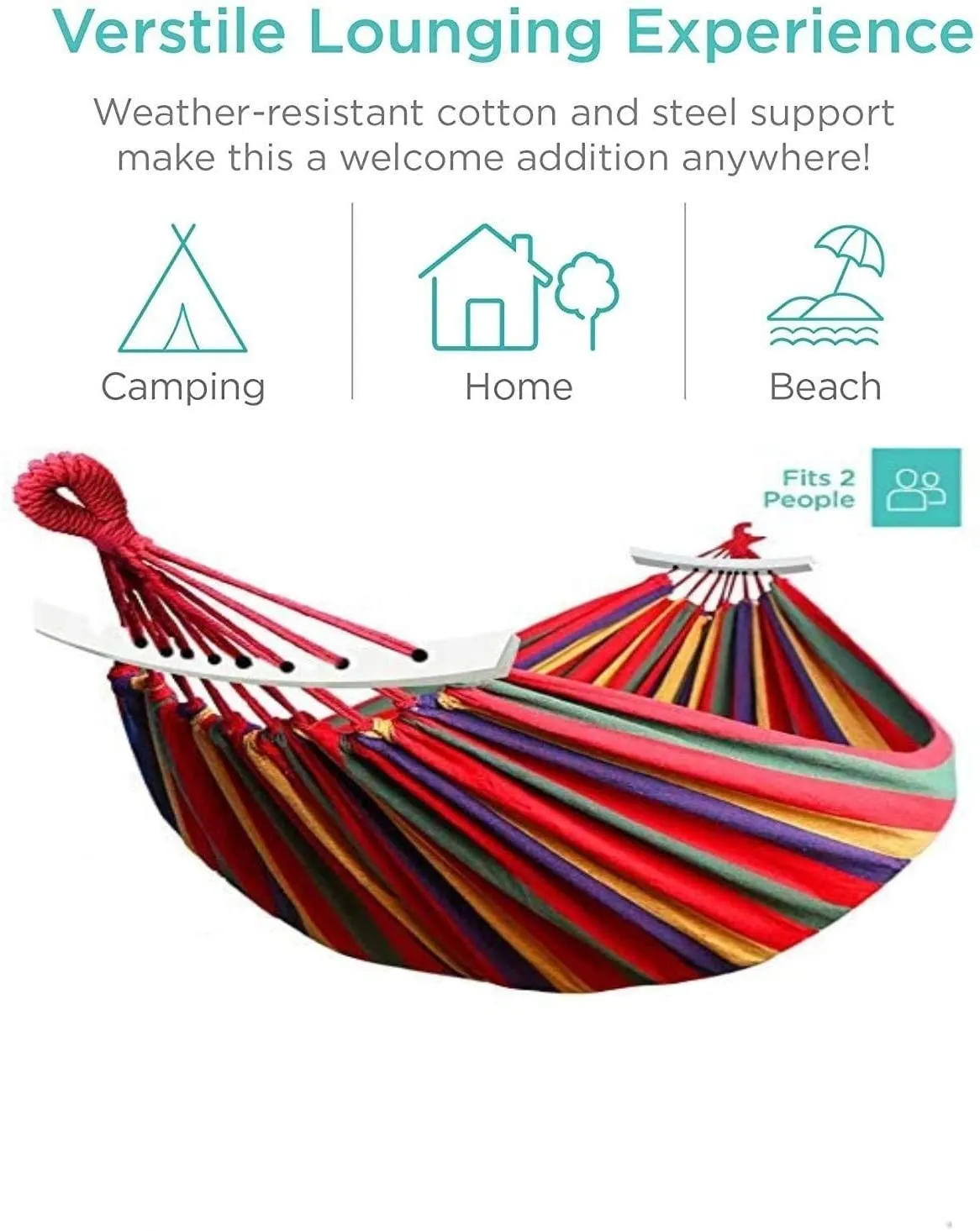 TEEK - Outdoor Portable Garden Canvas Stripe Hammock