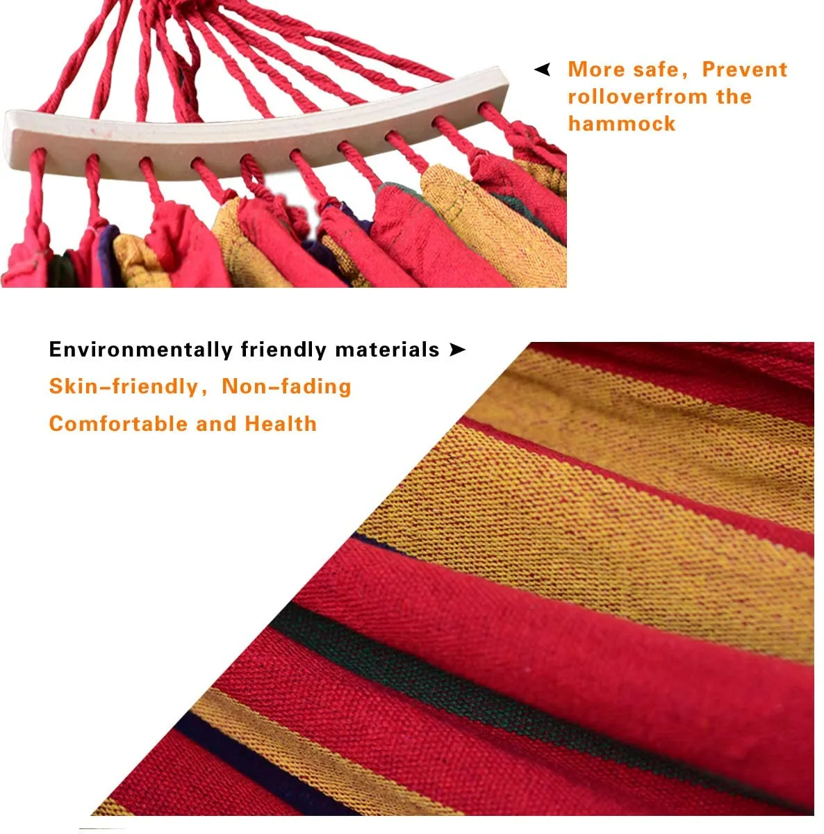 TEEK - Outdoor Portable Garden Canvas Stripe Hammock