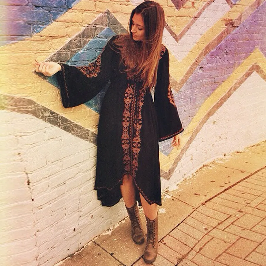 TEELYNN Long Sleeve Tunic Dress