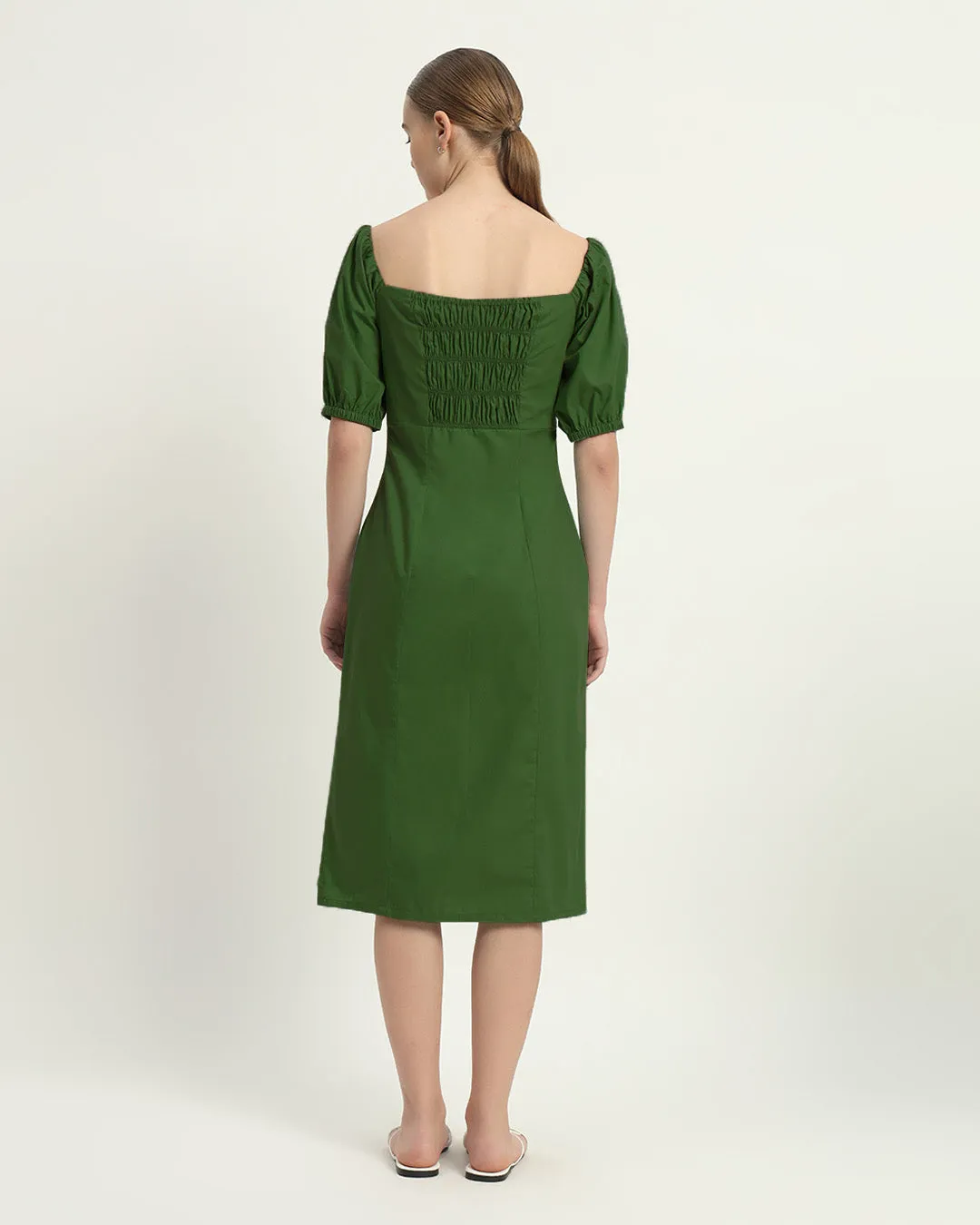 The Erwin Emerald Cotton Dress