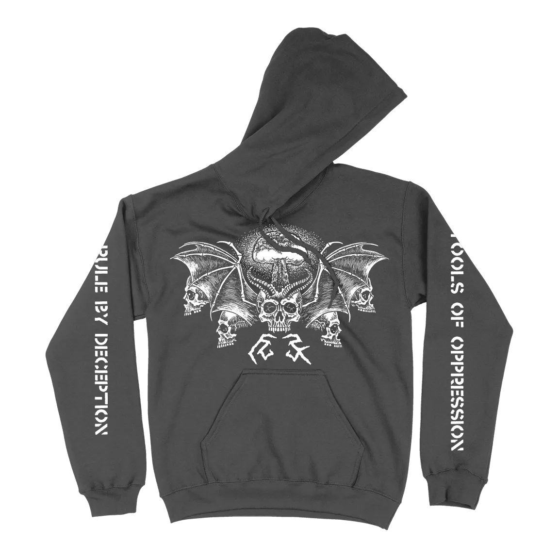 The Hope Conspiracy "Tools Of Oppression, Rule by Deception" Pigment Black Premium Hooded Sweatshirt