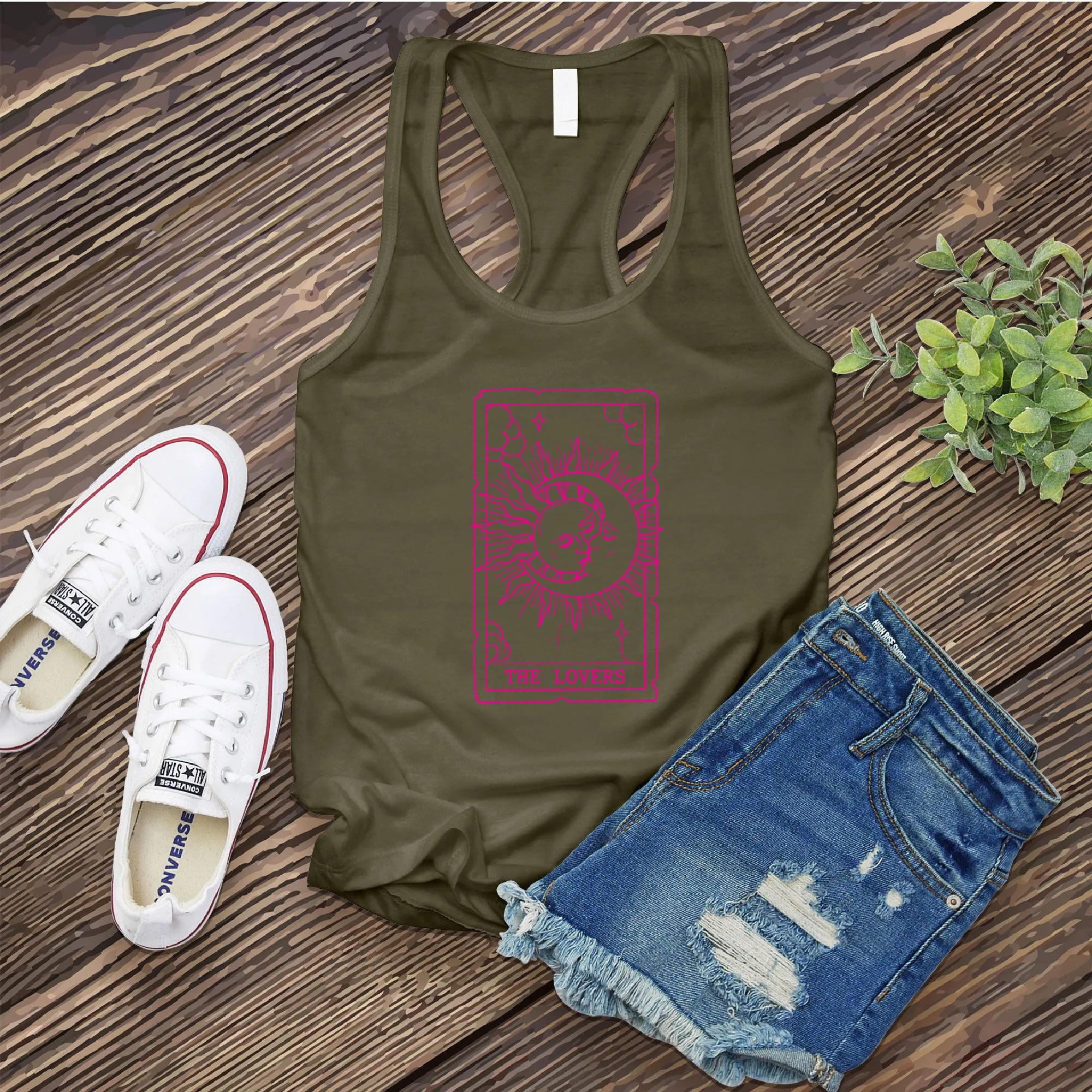 The Lovers Tarot Card Women's Tank Top
