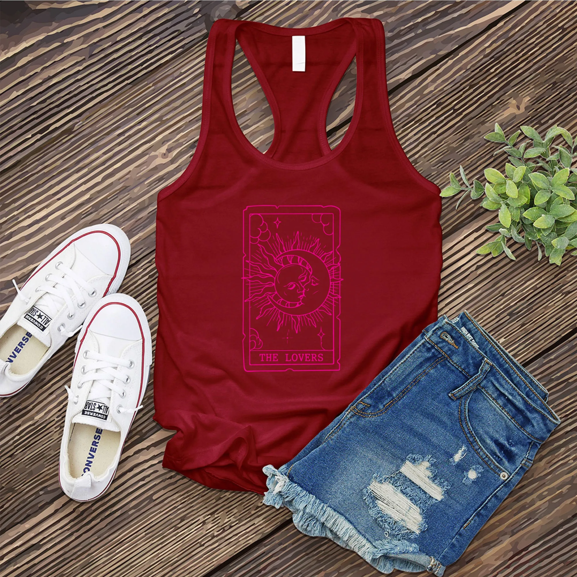 The Lovers Tarot Card Women's Tank Top