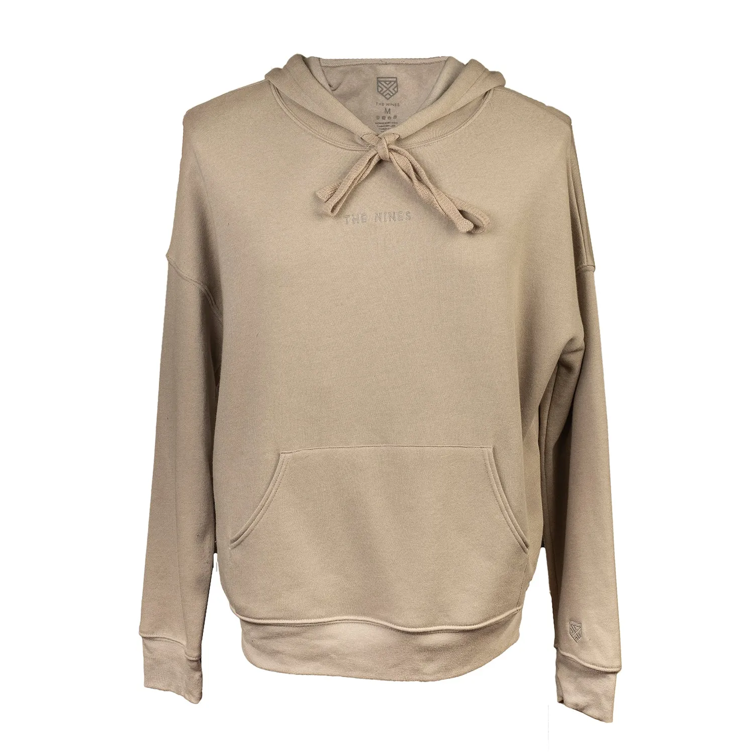 The Nines Essential - Unisex Sponge Fleece Pullover DTM Hoodie (Heather Stone)