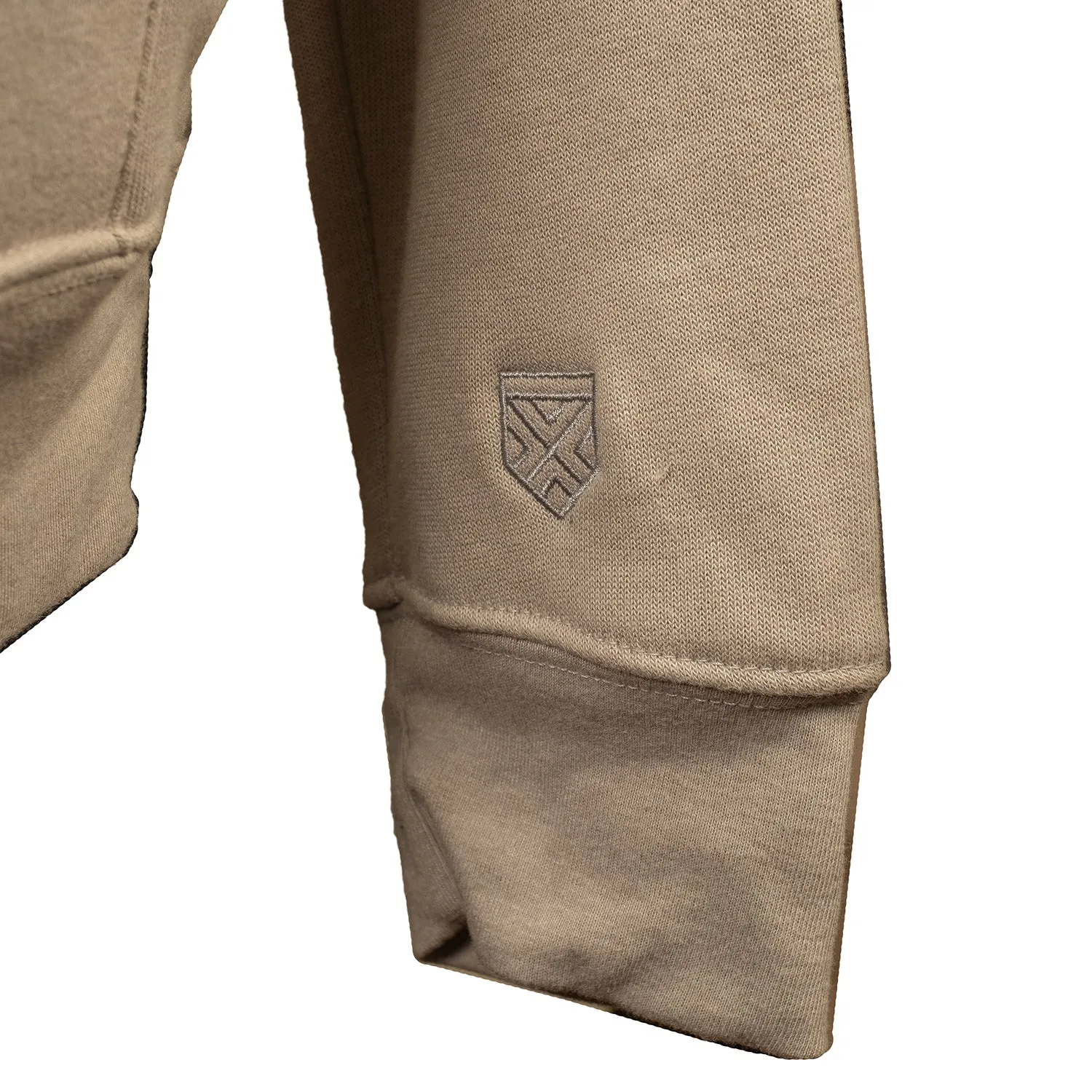 The Nines Essential - Unisex Sponge Fleece Pullover DTM Hoodie (Heather Stone)