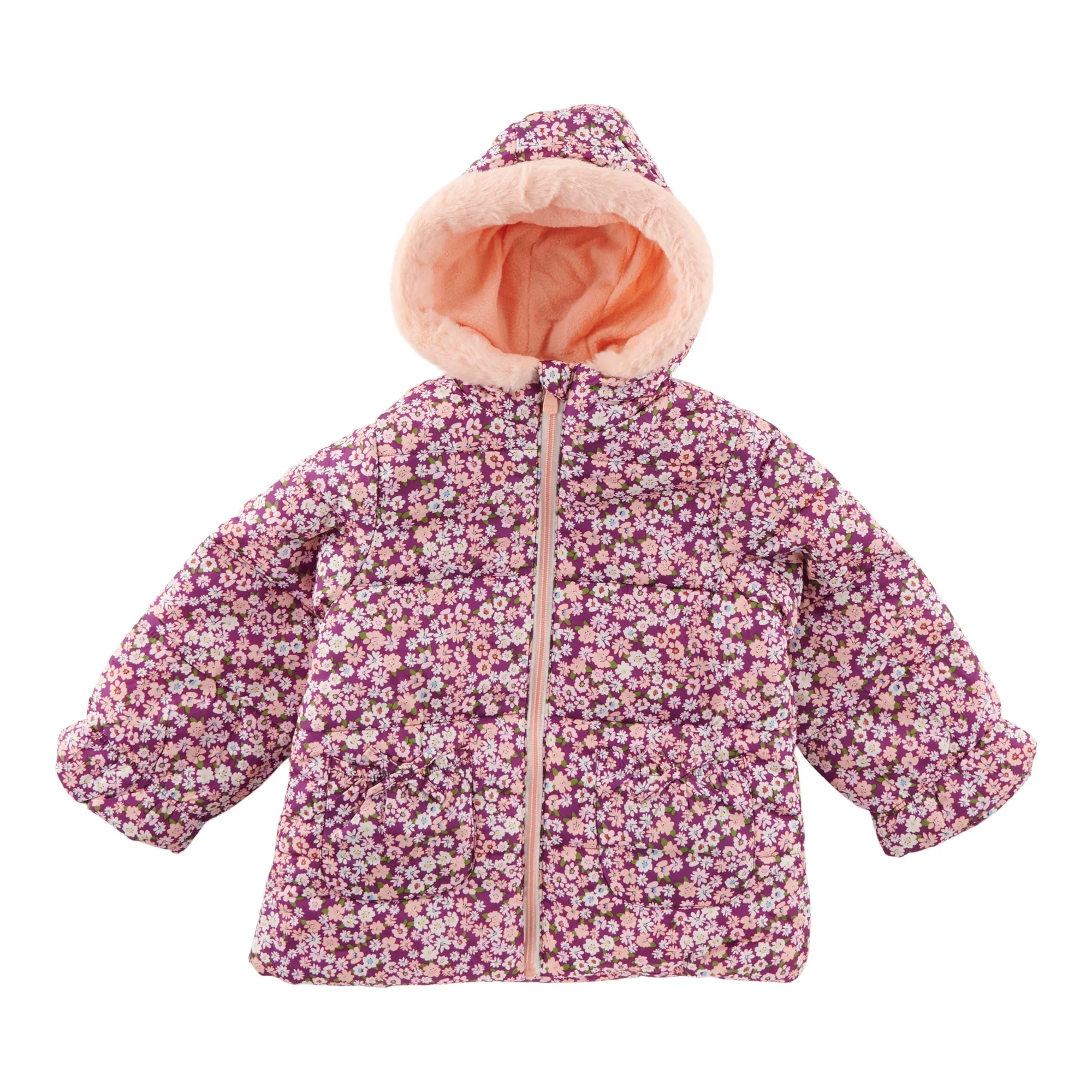 Toddler Girl's Printed Puffer Jacket