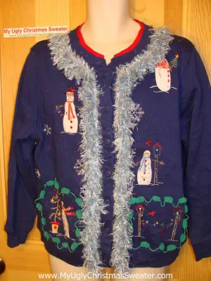 Ugly Christmas Tacky Sweatshirt with Fringe (q3)