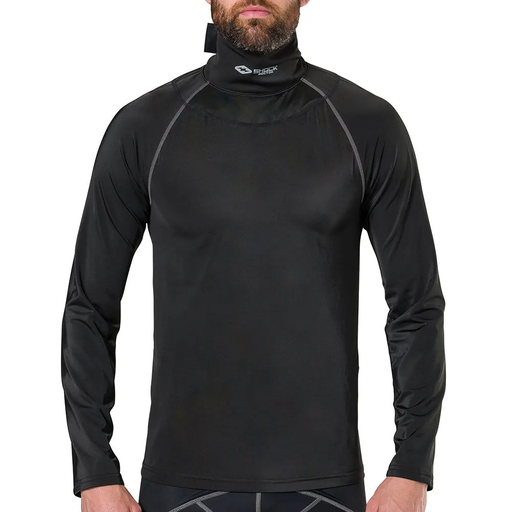 Ultra Compression Hockey Long Sleeve Shirt With Integrated Neck Guard