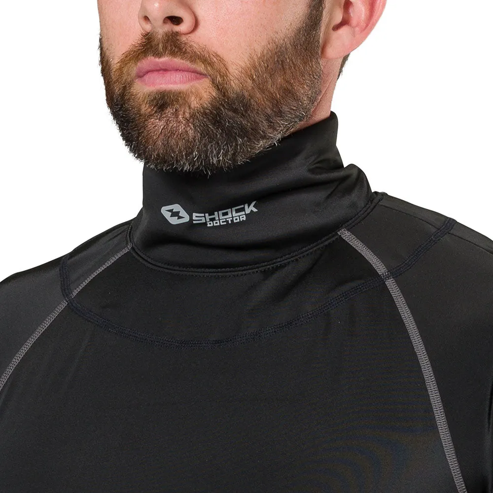 Ultra Compression Hockey Long Sleeve Shirt With Integrated Neck Guard