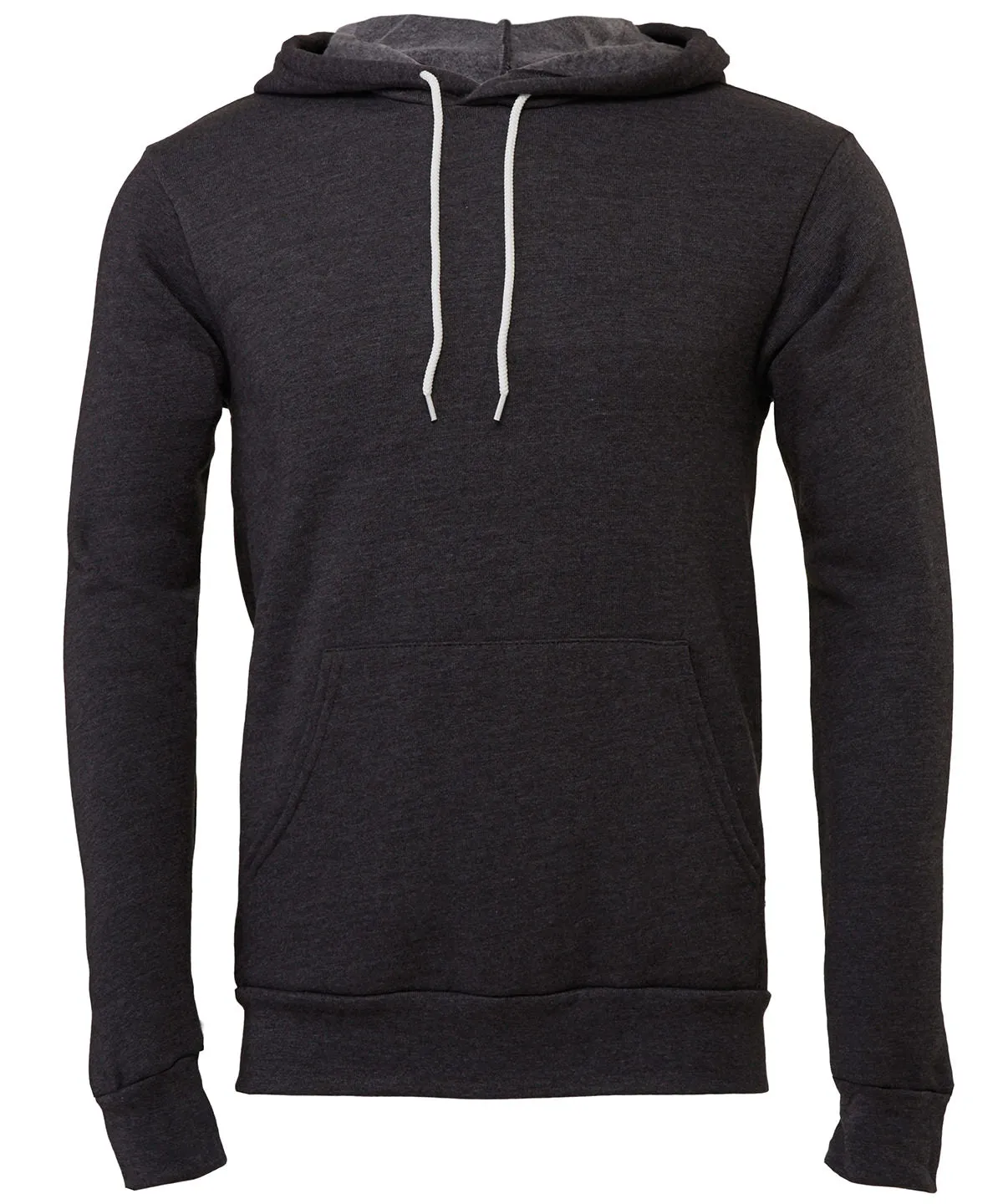 Unisex polycotton fleece pullover hoodie | Dark Grey Heather