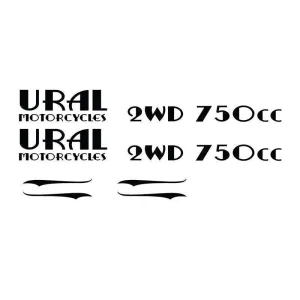 Ural Retro Style Motorcycle Gas Tank & Body Decals
