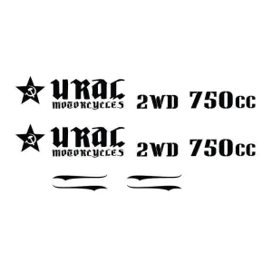 Ural Russian Style Motorcycle Gas Tank & Body Decals