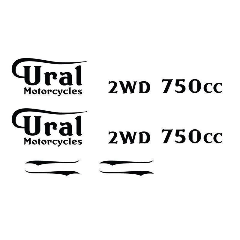 Ural Vintage Style Motorcycle Gas Tank & Body Decals