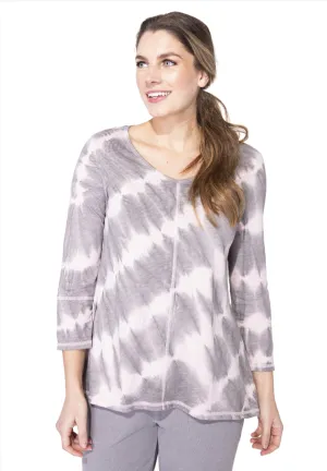 V neck Tie Dye Tunic