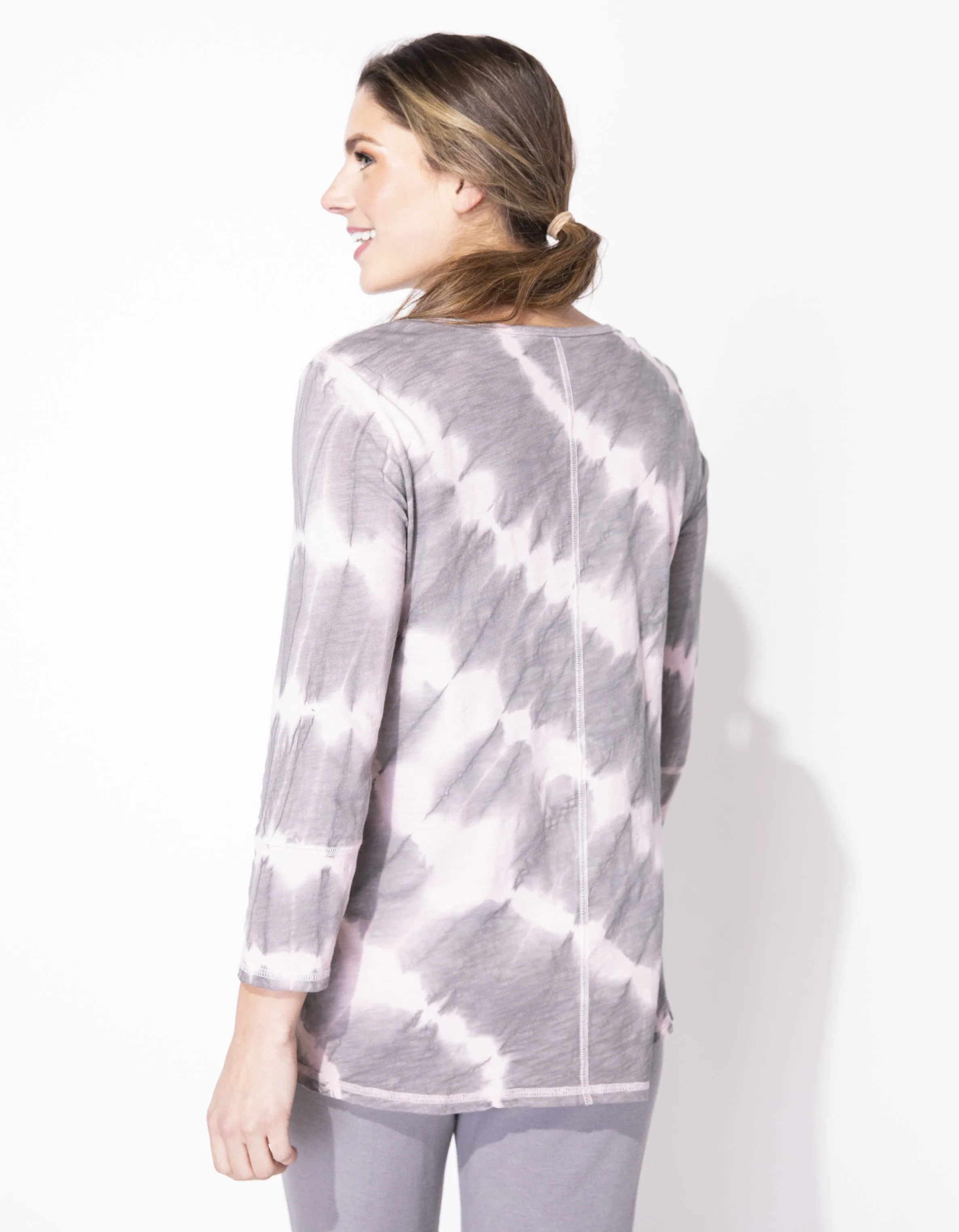 V neck Tie Dye Tunic