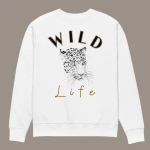 Vegan Leopard Print Sweatshirt - Wild Life Organic Cotton by Fitz & Willow