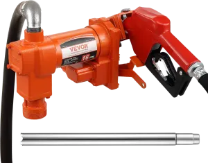Vevor Fuel Transfer Pump with Automatic Nozzle 16GPM 12V DC New