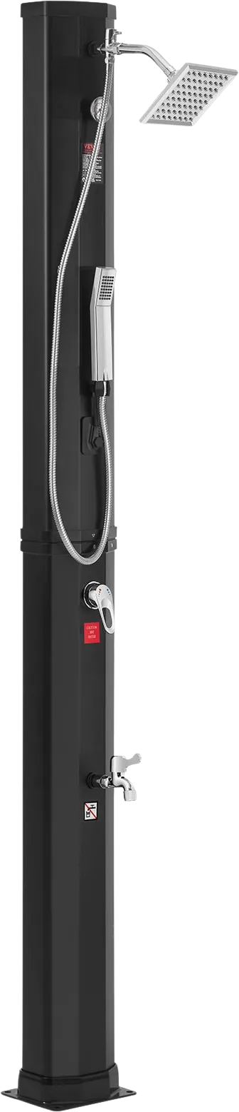 Vevor Outdoor Shower Solar Heated 10.57 Gal. Capacity with Handheld Mode New