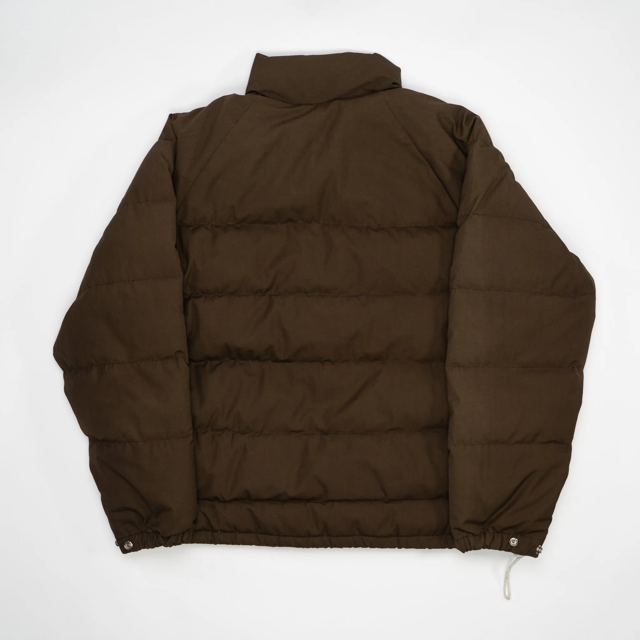 Vintage 80s Brown Down Feather Puffer Jacket (L/XL)