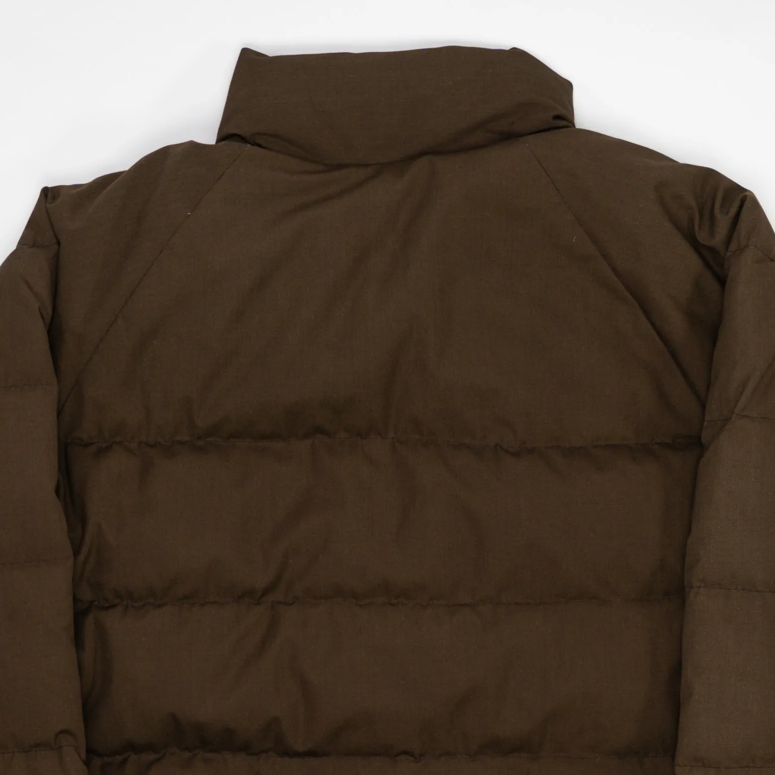 Vintage 80s Brown Down Feather Puffer Jacket (L/XL)
