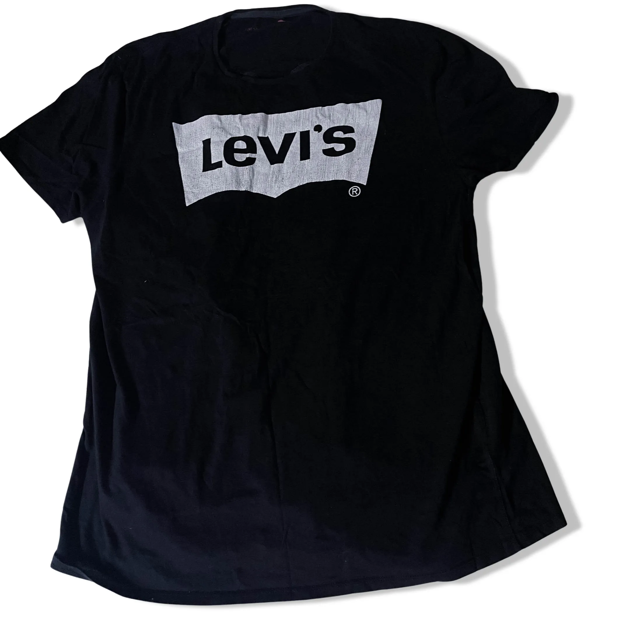 vintage Black Levi's big logo mens medium tshirt