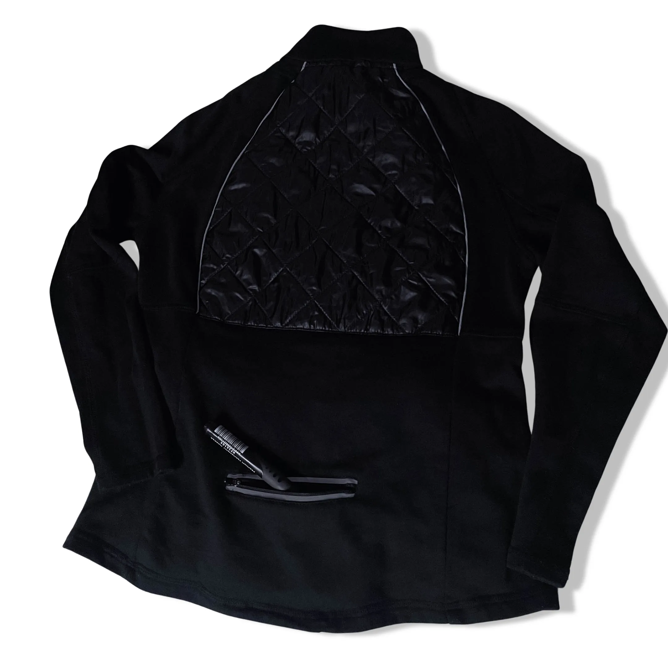 Vintage Black reflective padded full zip up medium jacket
