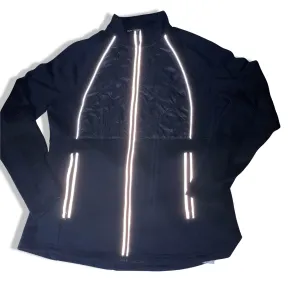 Vintage Black reflective padded full zip up medium jacket