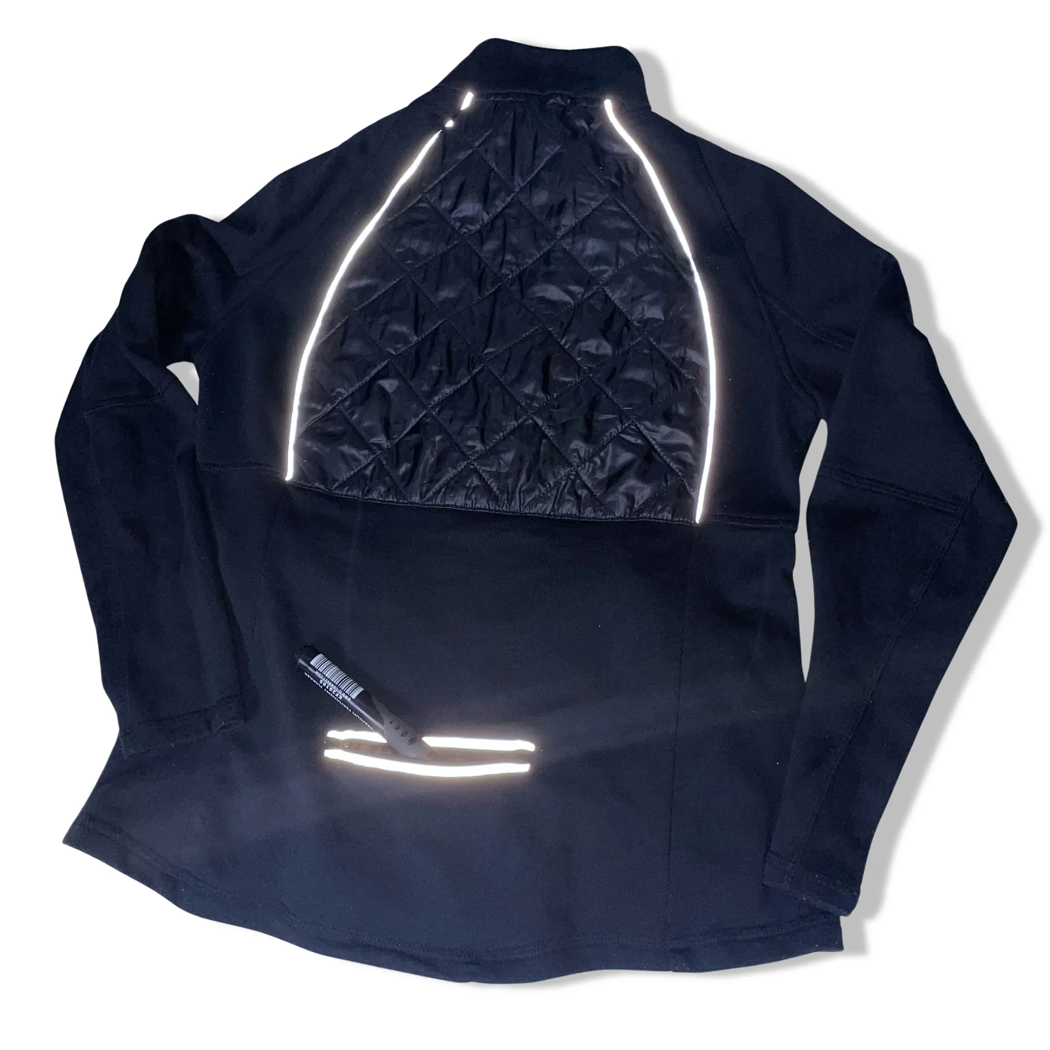 Vintage Black reflective padded full zip up medium jacket