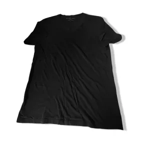 Vintage Black Selected Hommes V-neck small plain tees