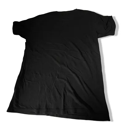 Vintage Black Selected Hommes V-neck small plain tees
