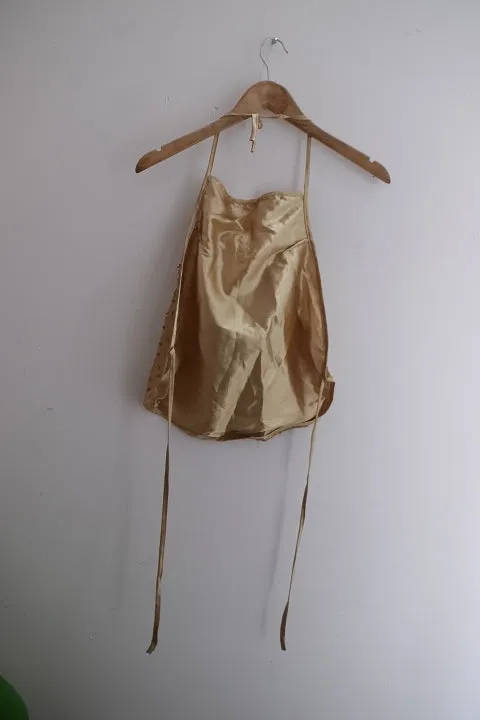 Vintage gold plated apron