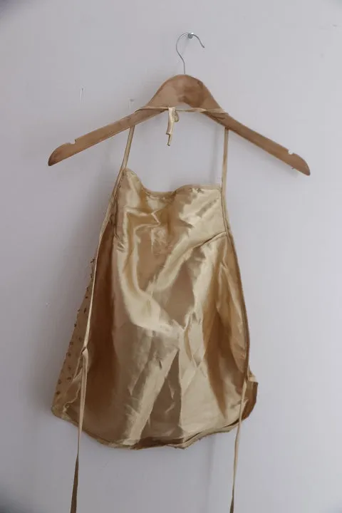 Vintage gold plated apron