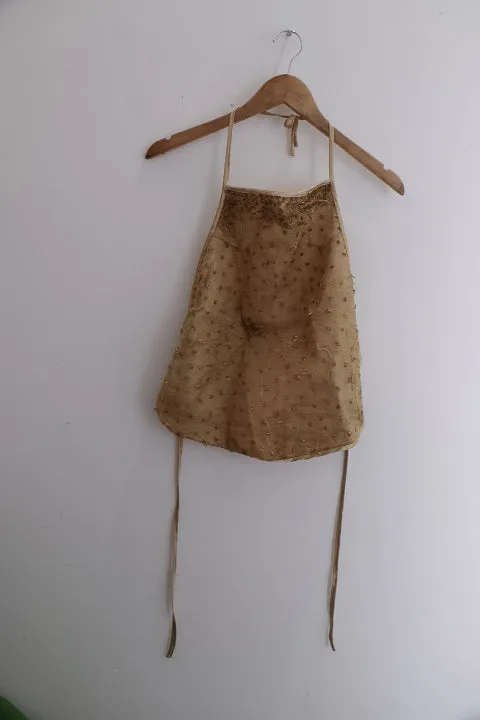 Vintage gold plated apron
