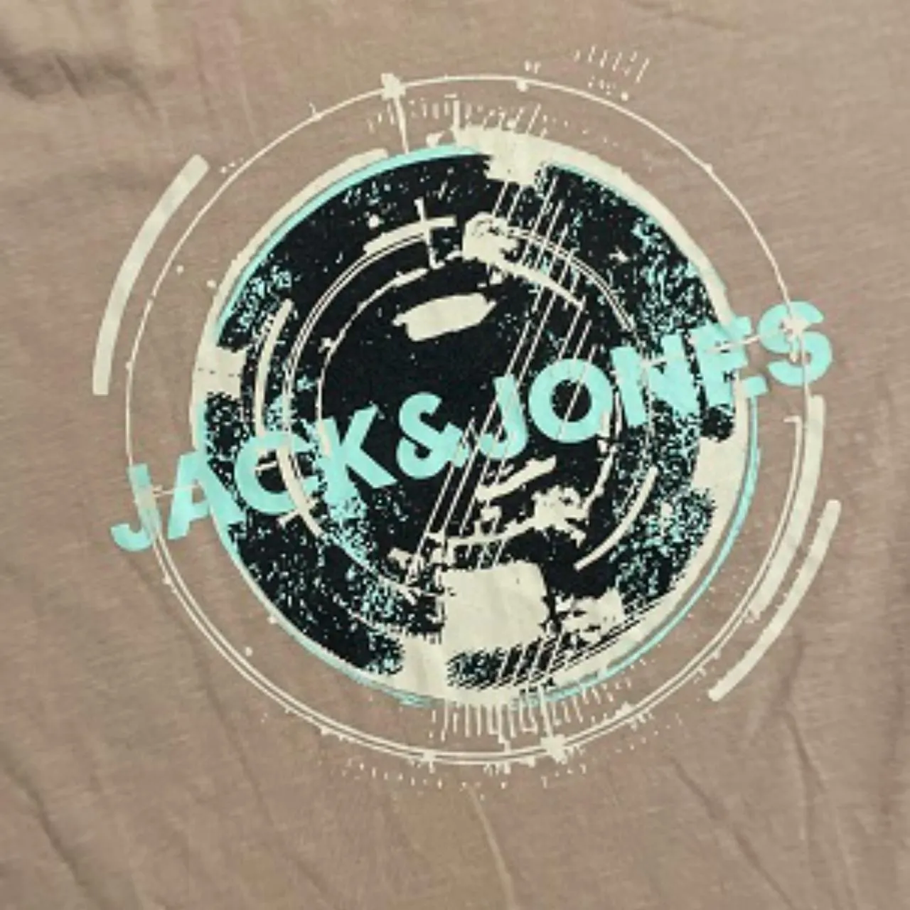 Vintage Jack & Jones Men Graphic Crew Neck T-Shirt