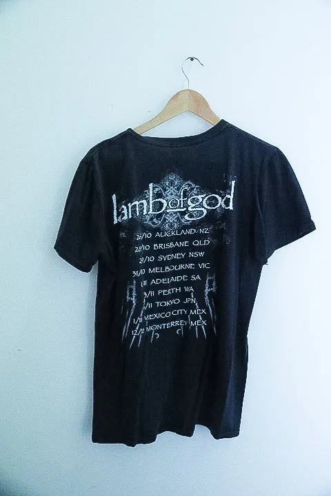 Vintage lamb of God graphics small black mens tees