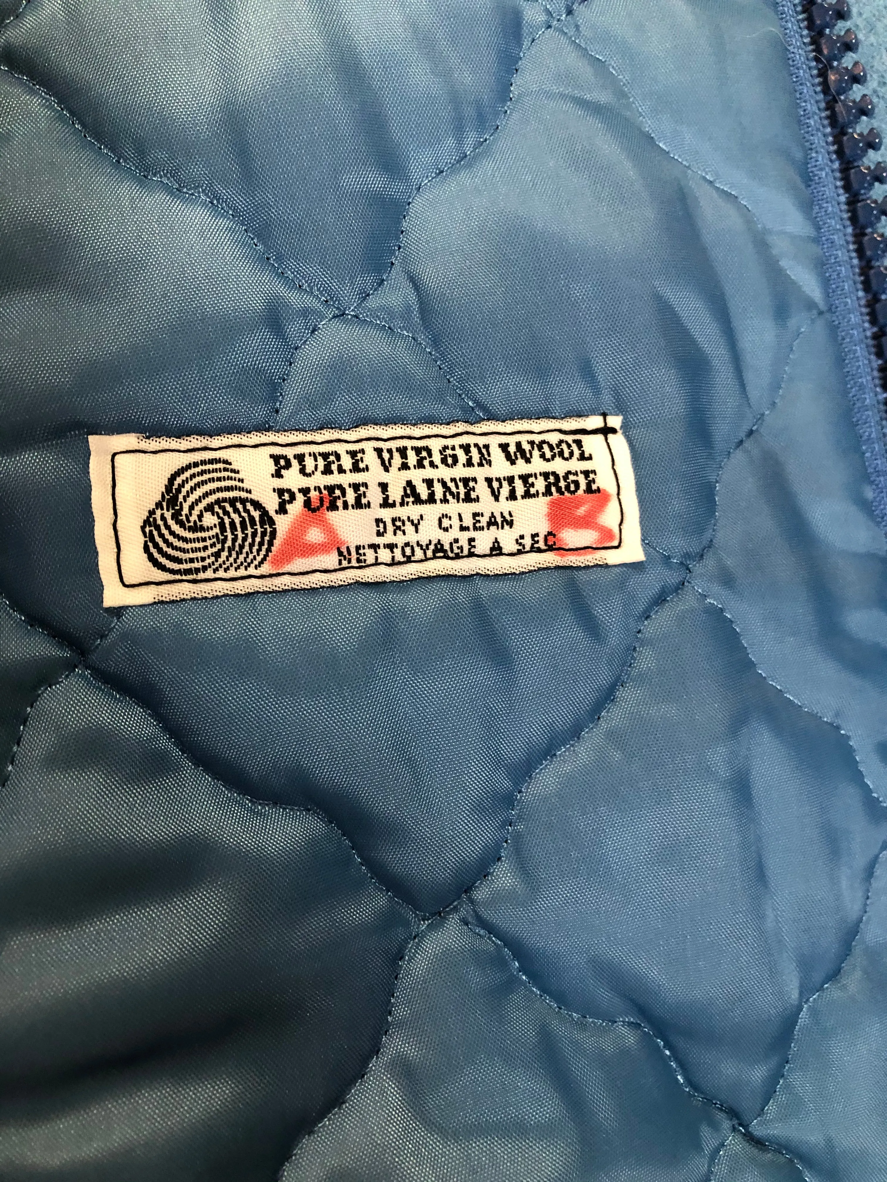 Vintage Northern Sun Light Blue Northern Parka with Polar Bear Motif, Made in Canada, SOLD